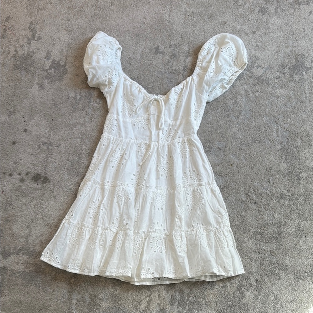 Charming White Princess Polly Dress